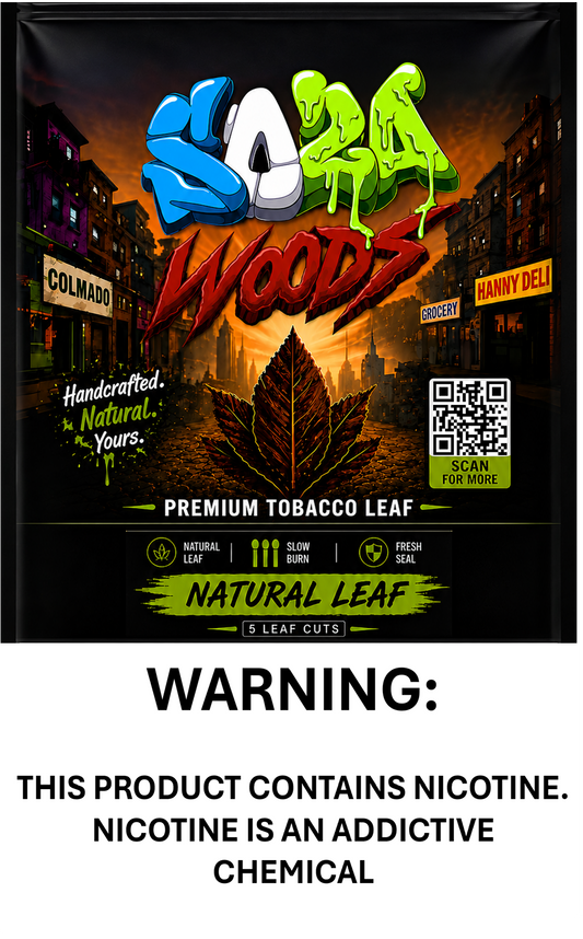 1 box containing 5 packs, each with 5 tobacco leaves.